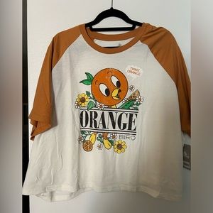 Orange Bird Baseball Tee